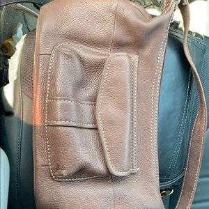 Fossil leather handbag
